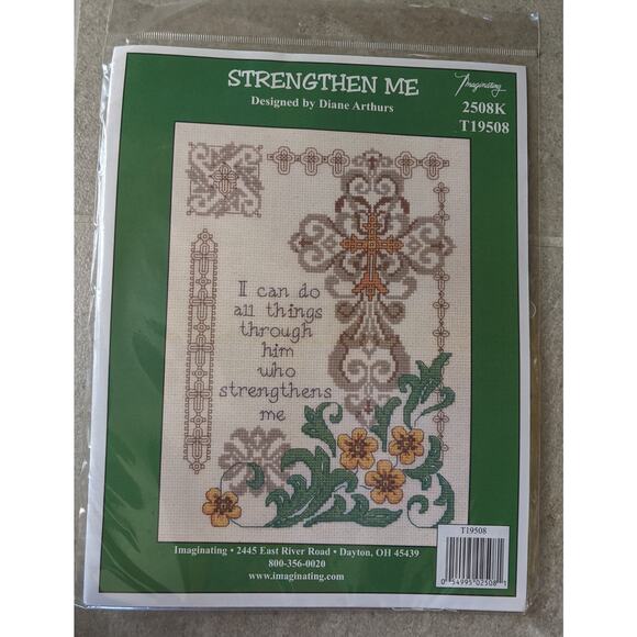 NEW Imaginating Cross Stitch Kit Strengthen Me Arthurs - Picture 1 of 4
